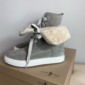 NIB Gorsuch Blake gray shearling boot size 8